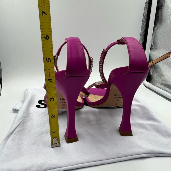 Beautiful/ high-quality Schutz shoes gorgeous color hot pink size 6 almost new - Picture 9 of 11